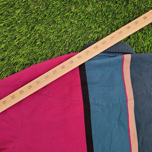 Vintage Roper Two-Toned Western Button Shirt Large 23x32 Baggy - Picture 11 of 13